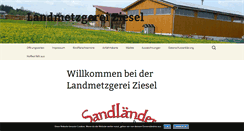 Desktop Screenshot of landmetzgerei-ziesel.sandland.de